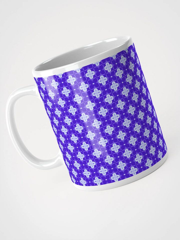 Purple & White Seamless Patterned Ceramic Mug product image (1)