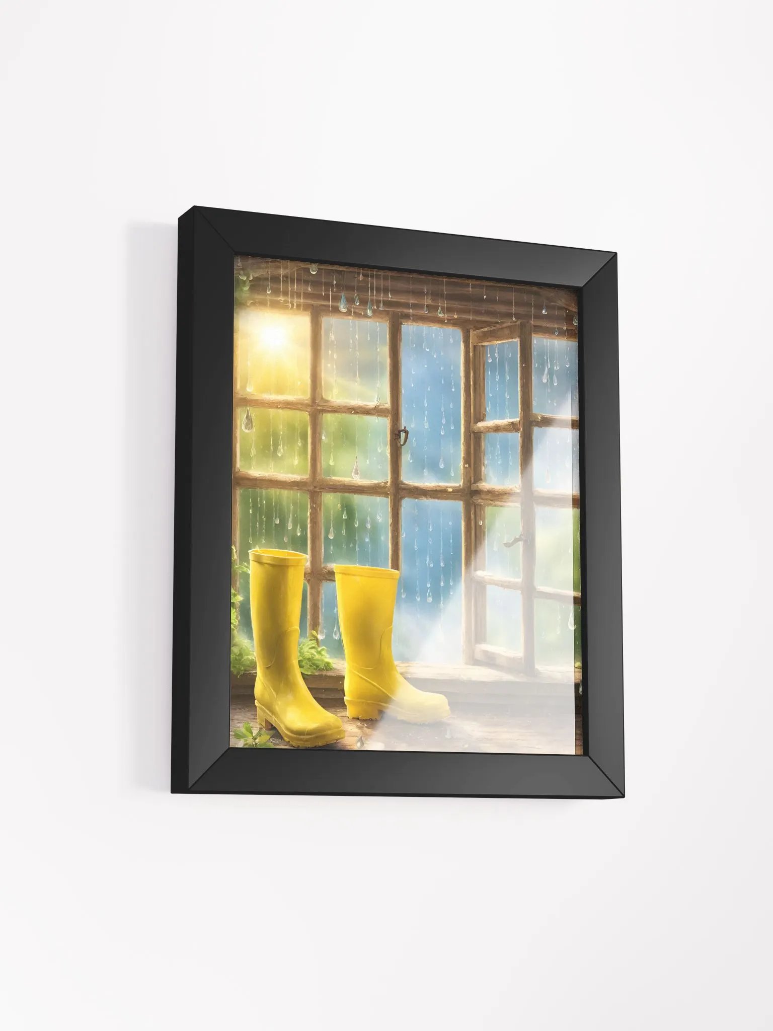 Sunshower and Rainboots Framed Poster product image (11)
