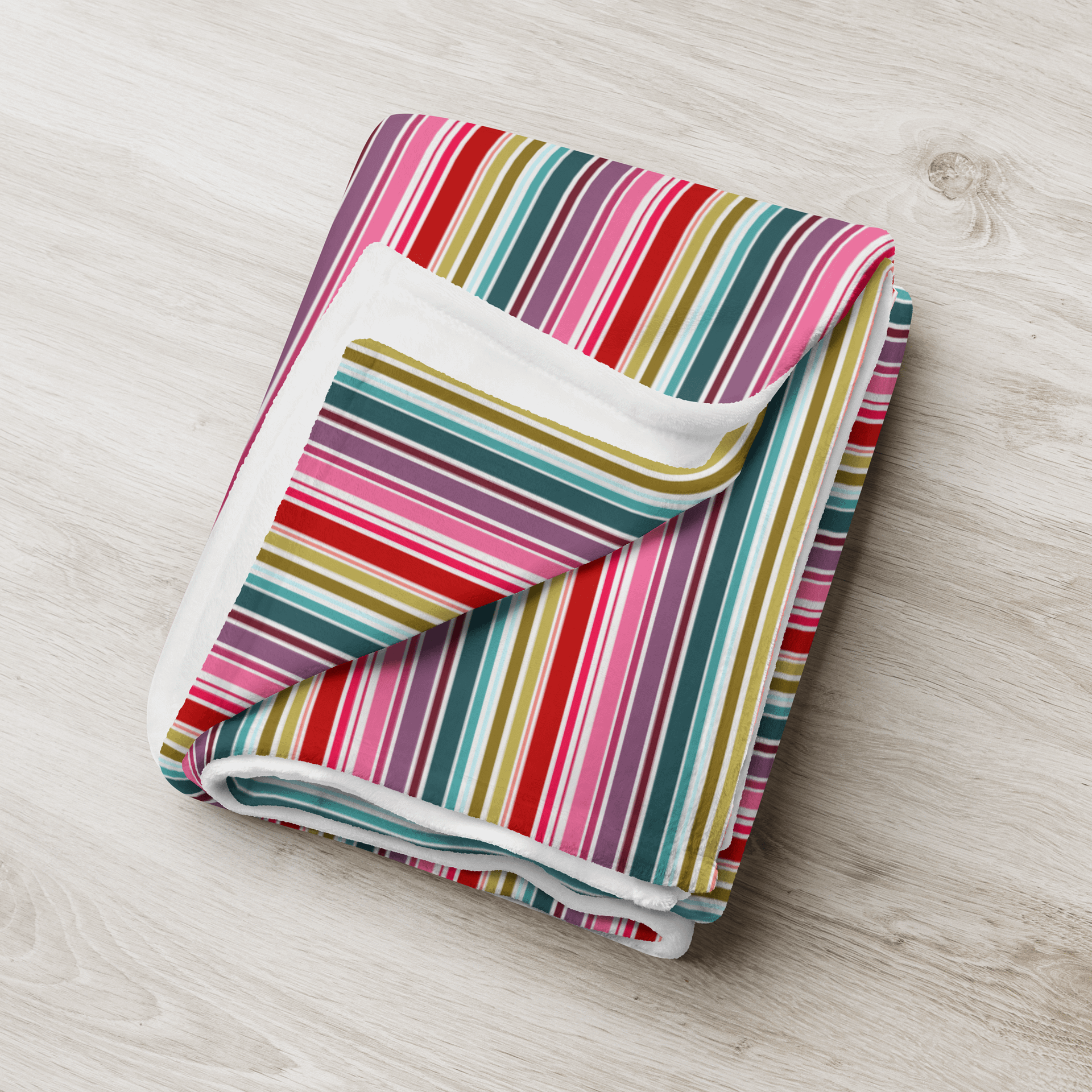 Candy Stripes Pattern Throw Blanket product image (1)