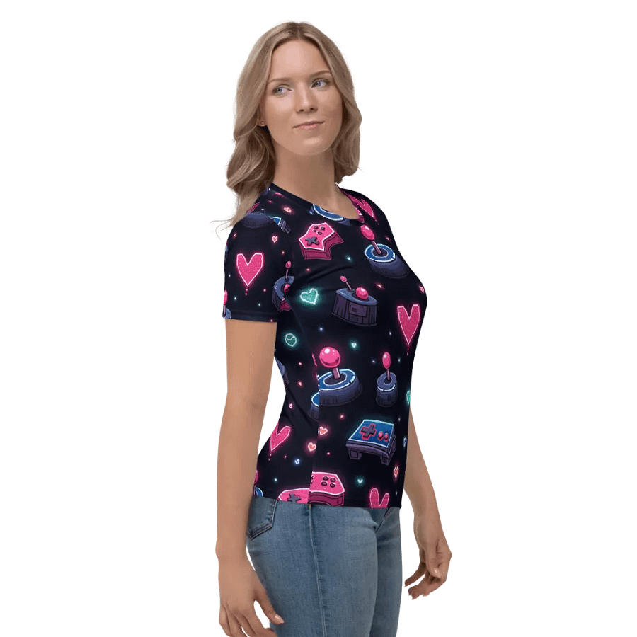 Neon Gaming Love Women's Tee product image (4)