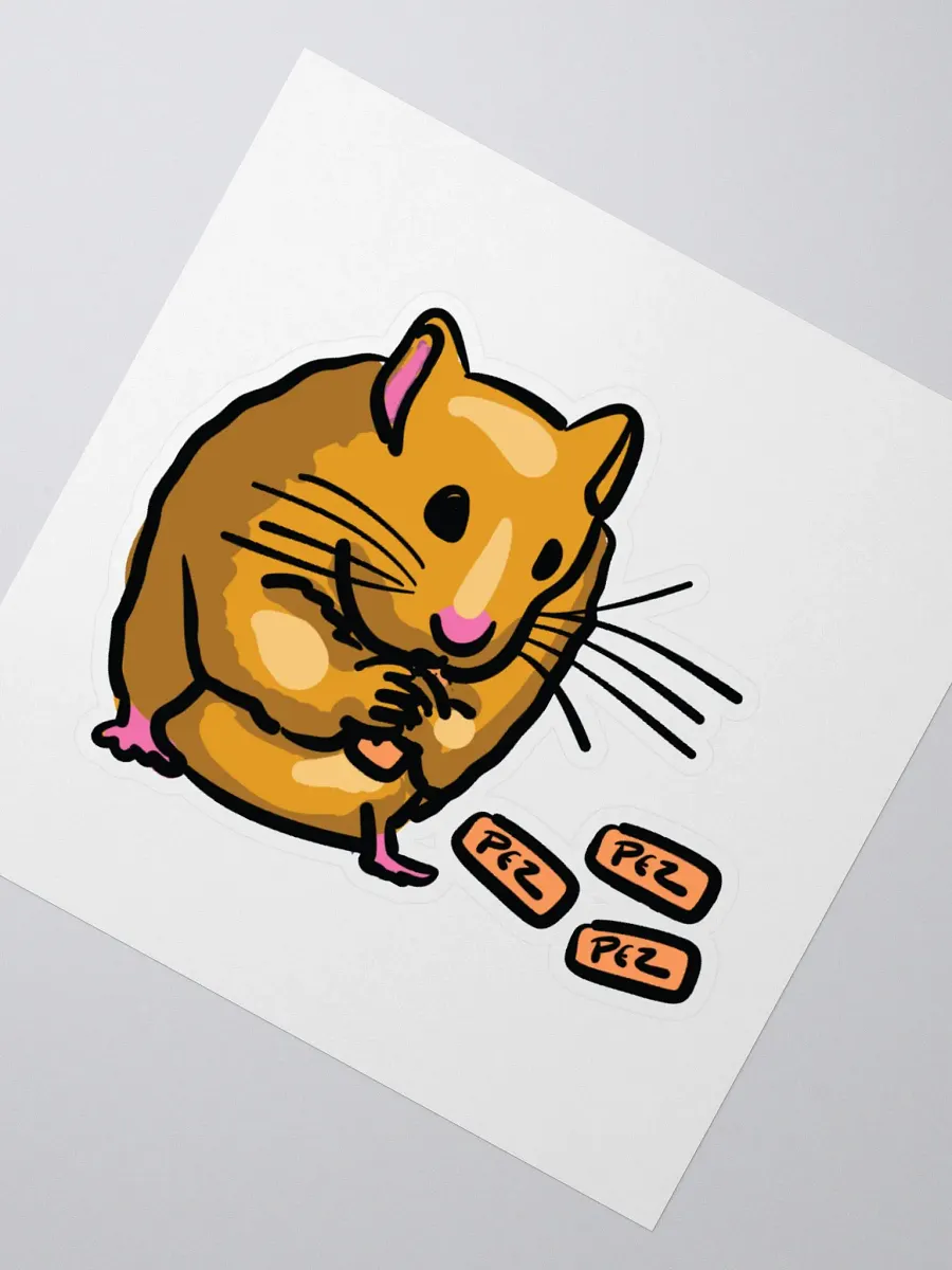 Chubby Hamster Kiss Cut Stickers product image (2)