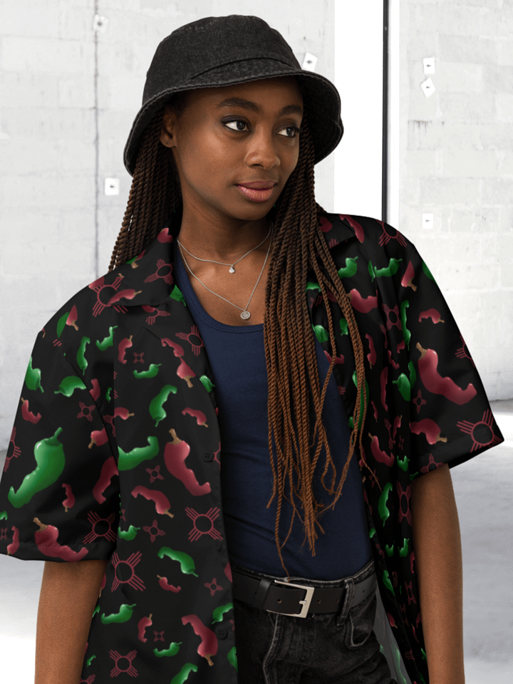 New Mexico Red & Green chile Zia Hawaiian Shirt product image (1)