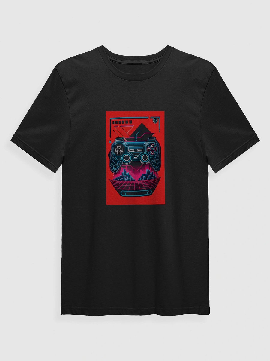Retro-Futuristic Neon Game Controller T-Shirt product image (1)