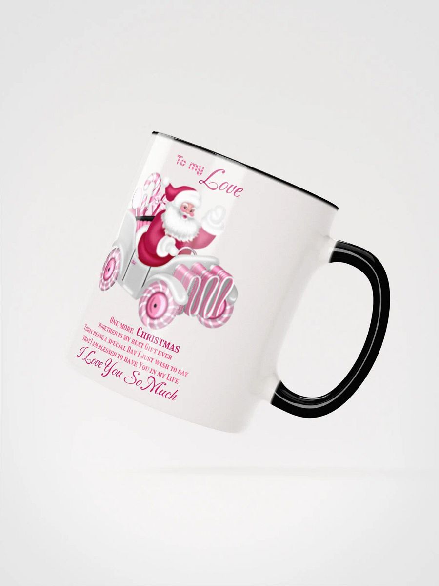 Whimsical Santa Caravan Ceramic Mug To my Love One more Christmas together product image (4)