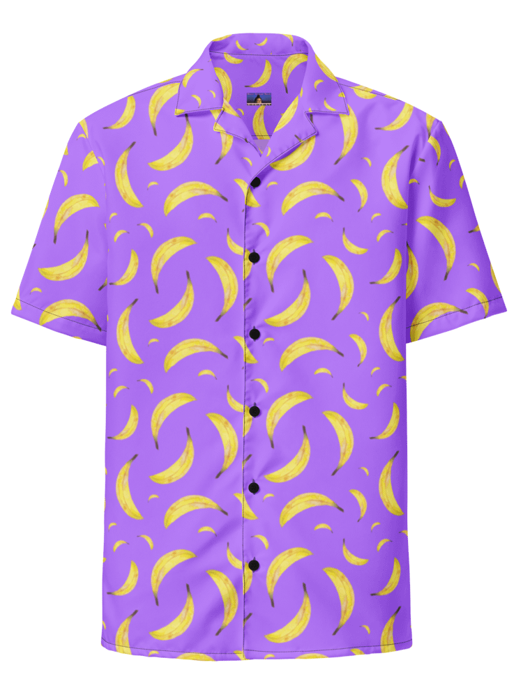 Bananapalooza pattern purple Hawaiian Shirt product image (7)
