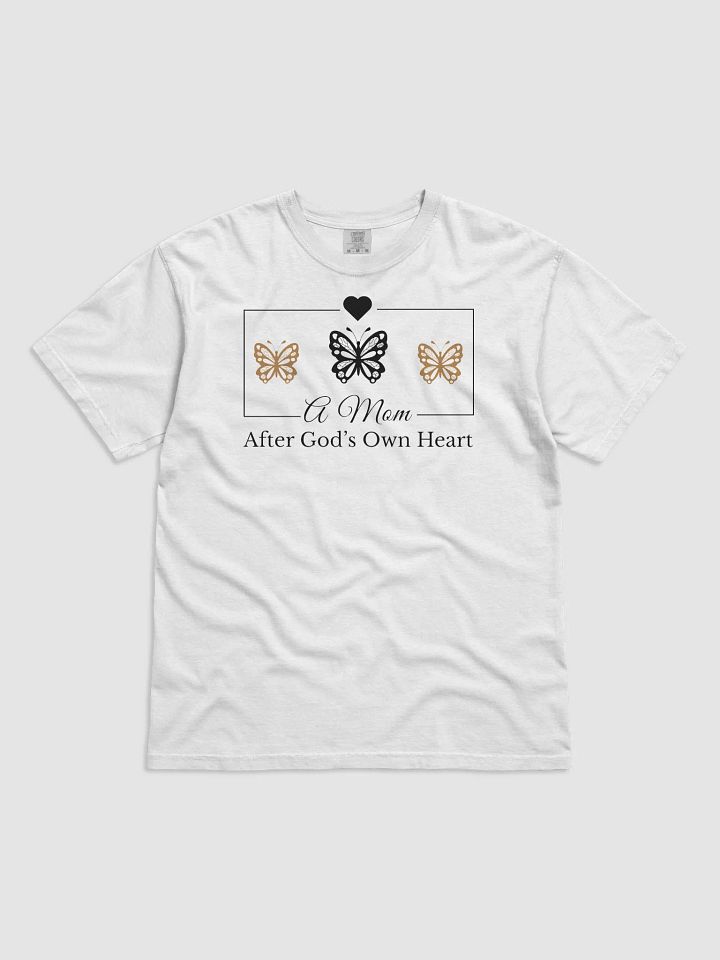 God`s Heart Mom, Comfort Colors T-shirt. product image (2)