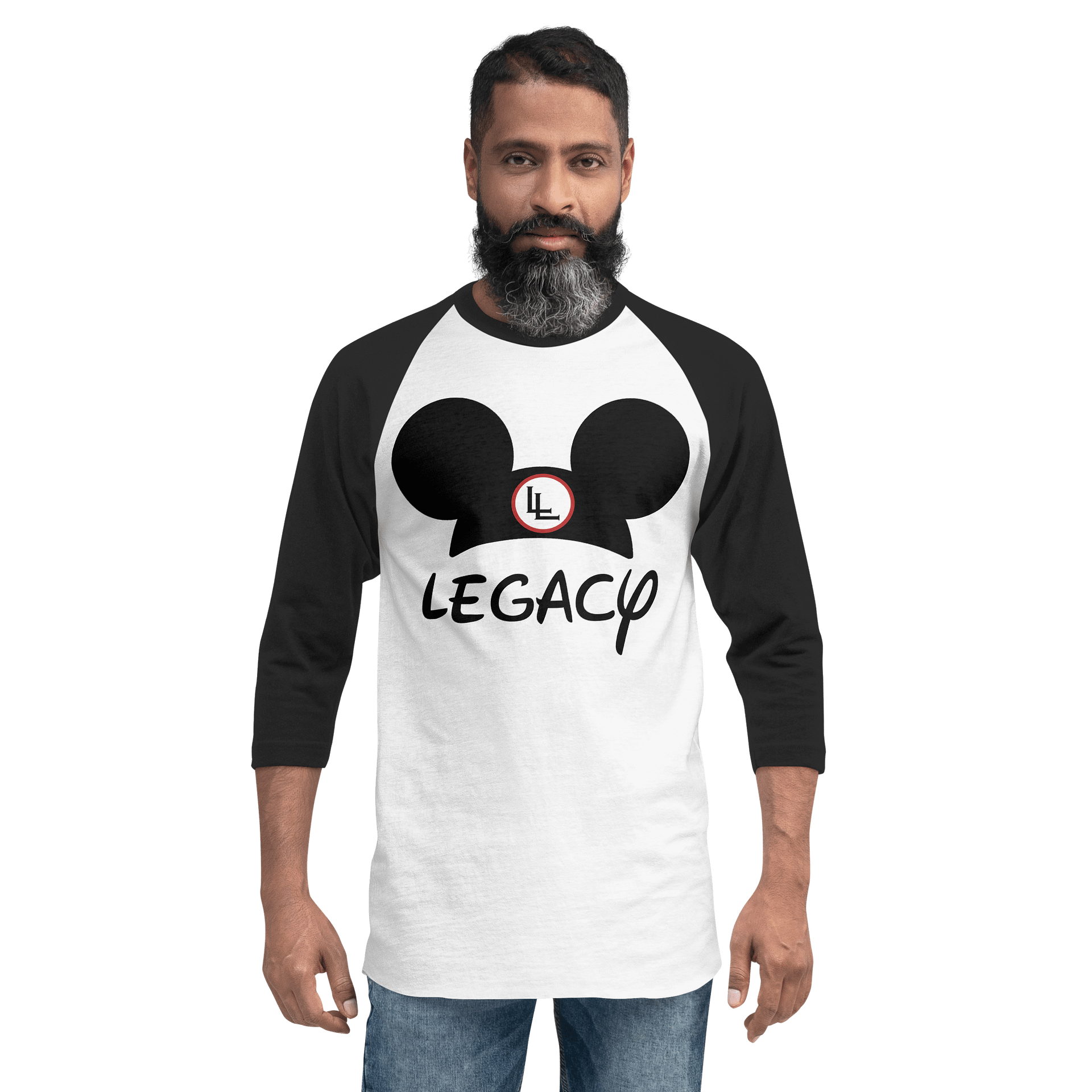 Legacy Disnerd Ears Raglan | White/Black product image (2)