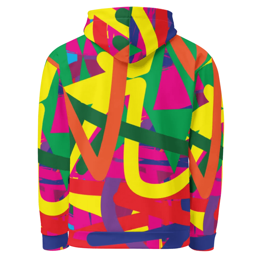 Colours - All-Over Print Recycled Unisex Hoodie product image (3)