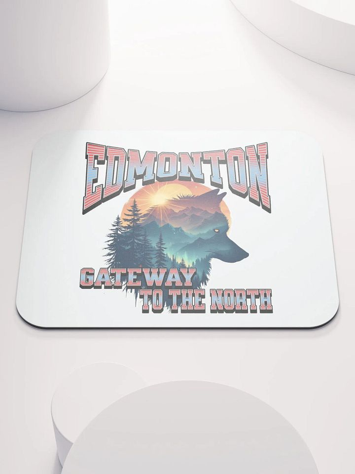 Edmonton Gateway To The North Wolf Wilderness Wolf Mouse Pad product image (2)