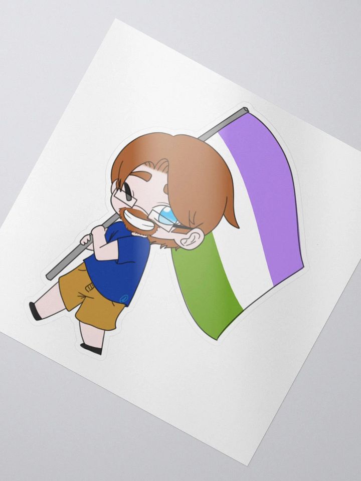 Shemp Genderqueer Sticker! product image (2)