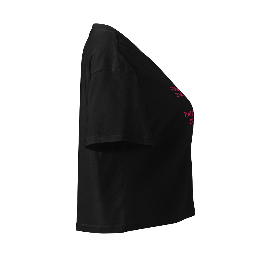 Gaslighting Is Not Real (EMBROIDERED) Crop Top product image (9)