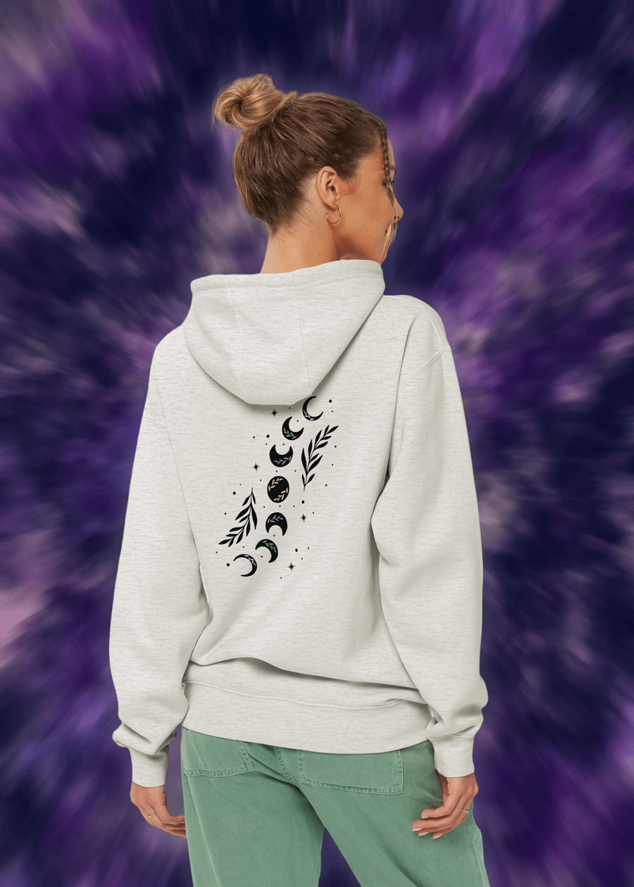 Celestial Blossom Crescent Hoodie Light product image (19)