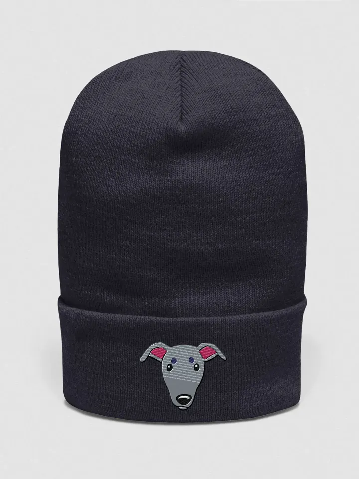 Whippet Dog Face Embroidered Beanie product image (11)