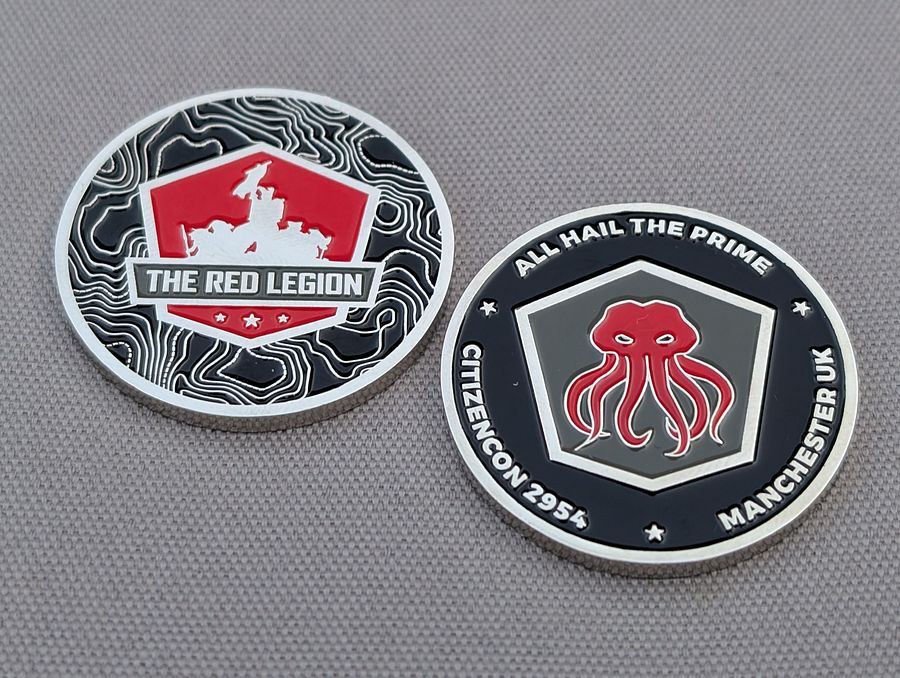 The Red Legion CitizenCon 2954 Challenge Coin product image (2)