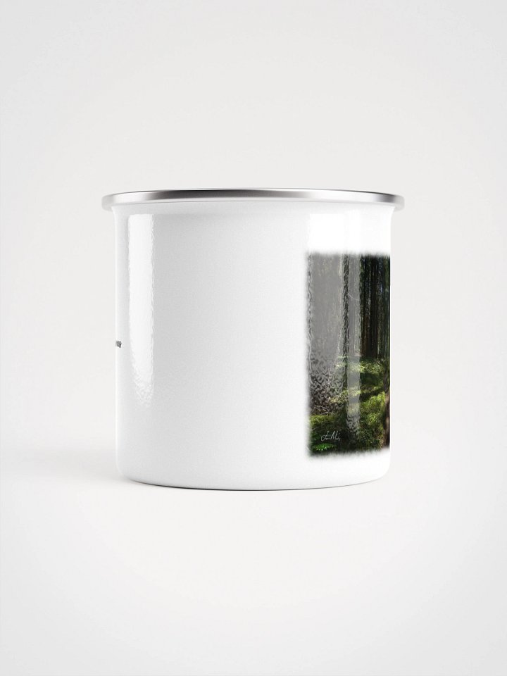 Lower Dungeness Trail Timber sun lighting Enamel Mug product image (2)