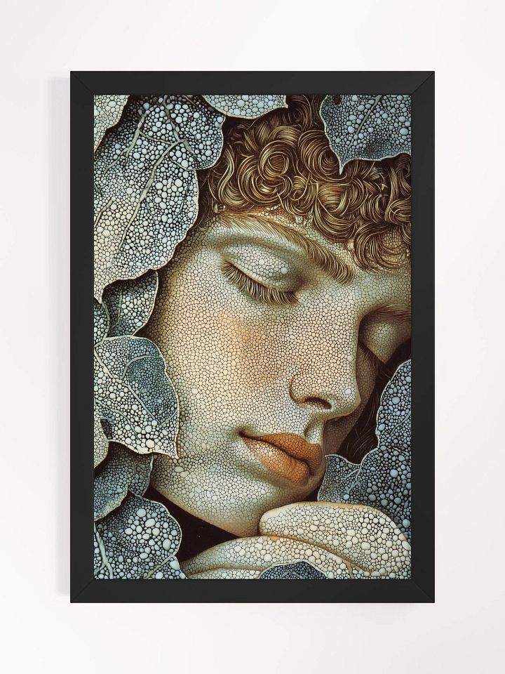 Dreaming Among Leaves: Fantasy Poster of a Tranquil Forest Fairy product image (1)
