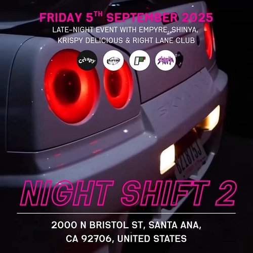 Join us in Los Angeles from 9PM - 11PM for a gathering of cars, community, and enthusiasts. Please drive responsibly (we are ...