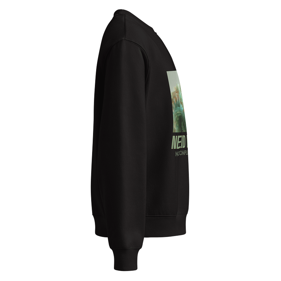 Nereid in Green with text Black Sweatshirt product image (5)