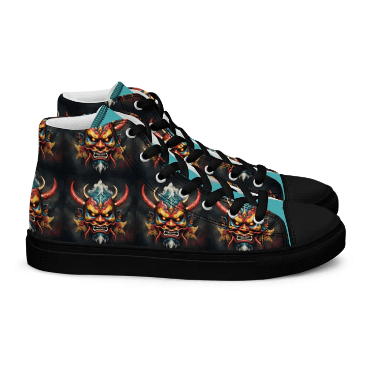 Oni Fierce Faces High Top Canvas Shoes product image (2)