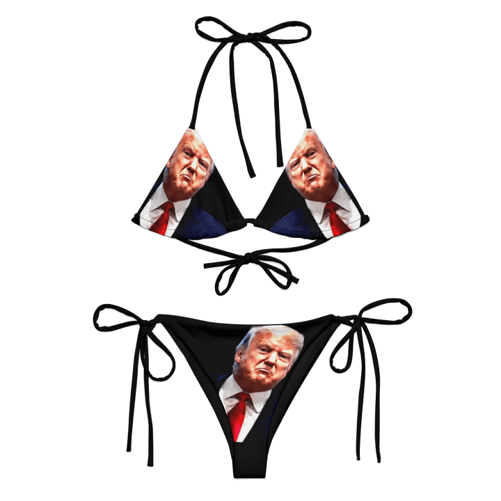 Disgraceful - Trump Smirk Black Bikini Set product image (1)