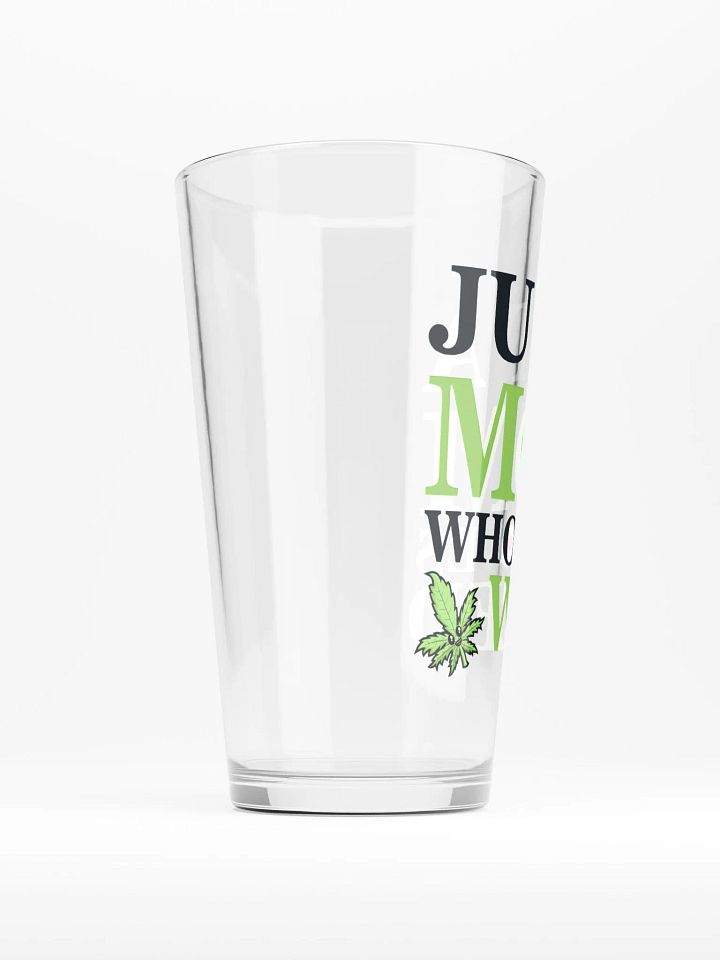 Just a Mom Who Loves Weed - Shaker Pint Glass product image (2)