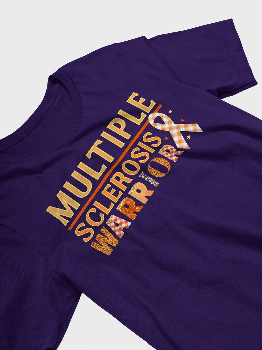 Multiple Sclerosis Warrior, Awareness Bella Canvas T-shirt product image (14)