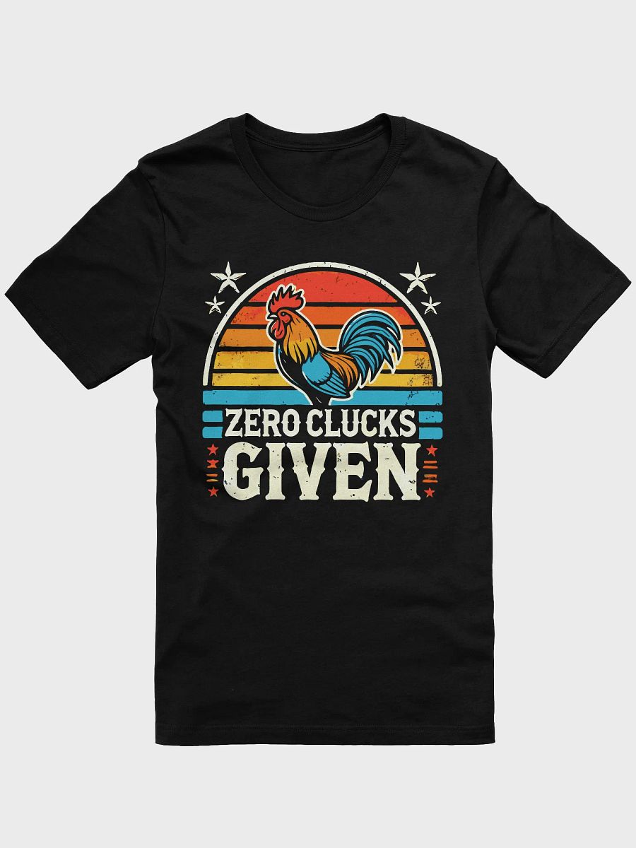 Retro Rooster 'Zero Clucks Given' Tee product image (1)