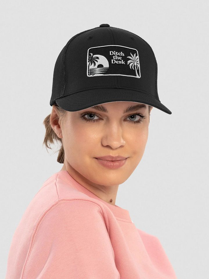 Sunset Escape Flexfit Trucker Hat | Ditch the desk product image (1)