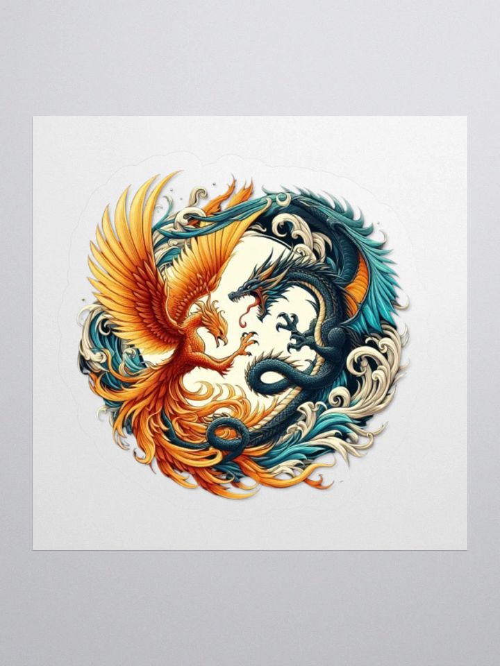 Phoenix vs Dragon Sticker product image (2)