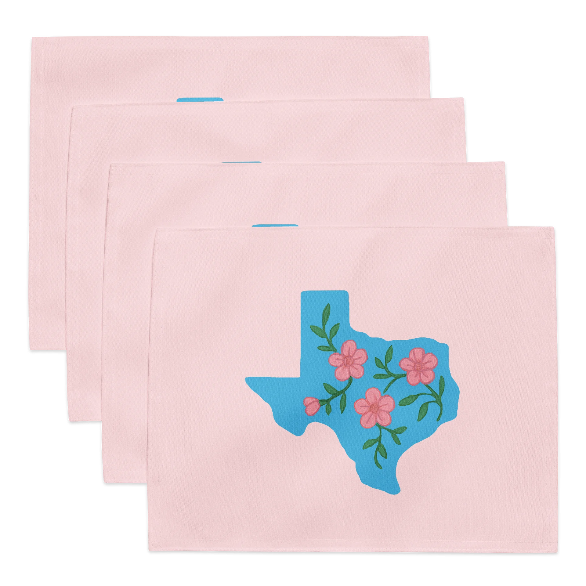 Texas Floral Pale Pink Placemats (Set of 4) product image (1)