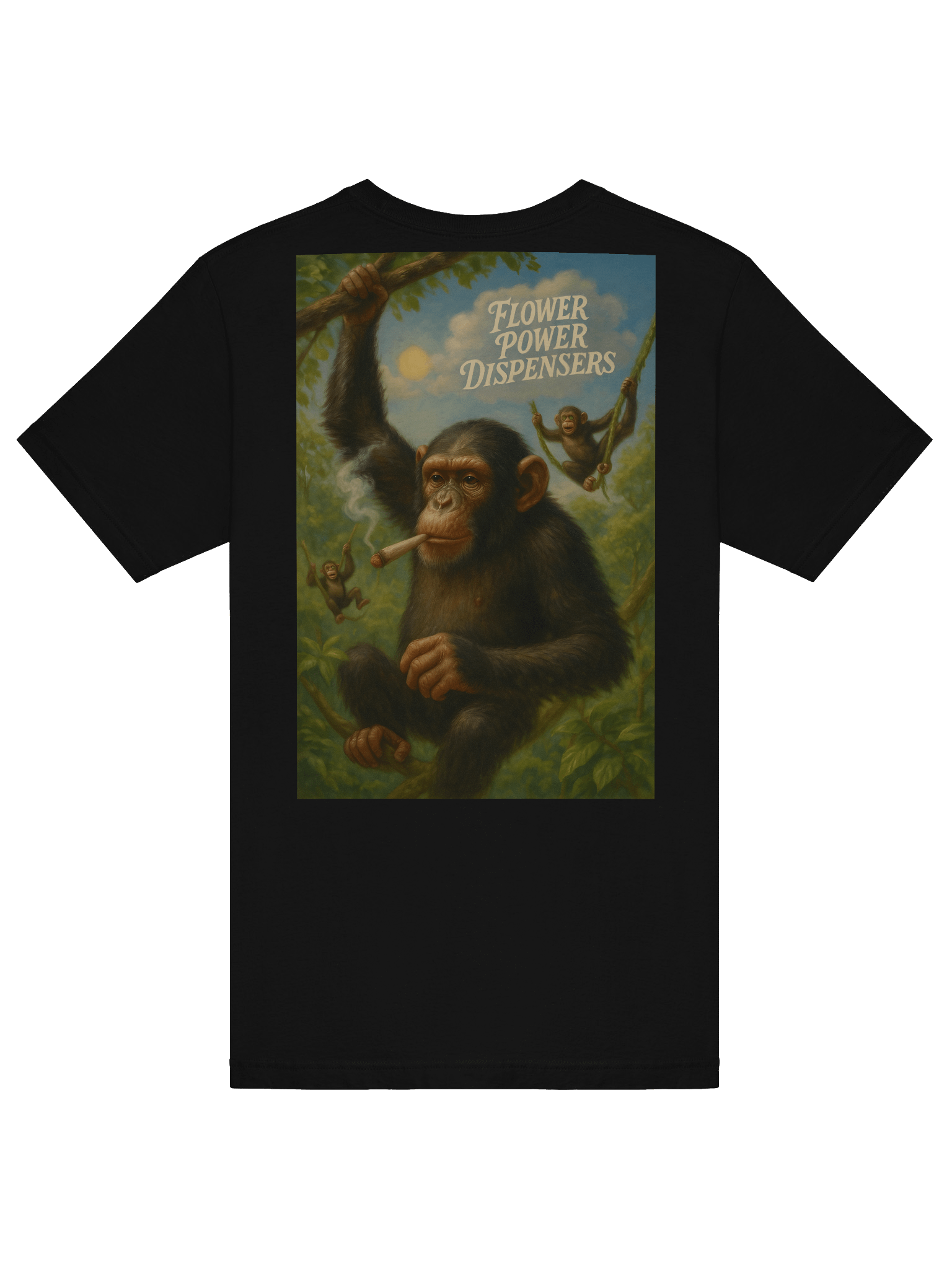 Monkey Play Flower Power SG Logo Soft Tee product image (6)