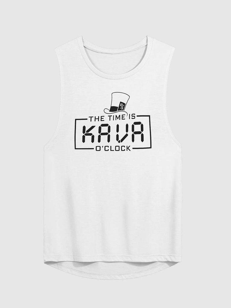 The Time Is Kava O'Clock – Mad Hatter Muscle Tank