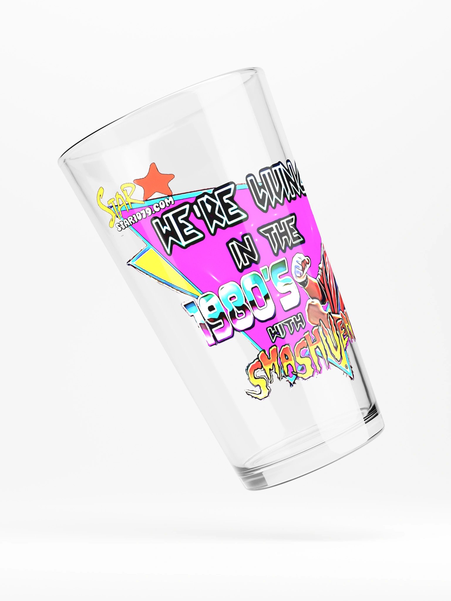 We're Living In The 1980's Shaker Pint Glass product image (4)