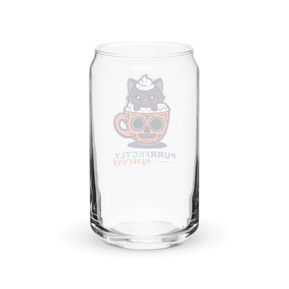 Purrfectly Spiced 16oz Can-Shaped Drinking Glass product image (9)
