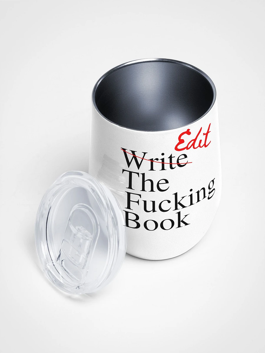 Edit the Fucking Book Wine Tumbler product image (3)