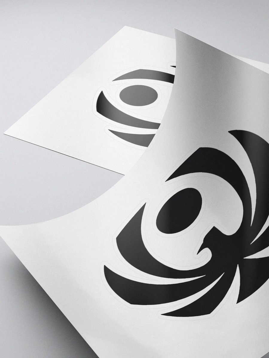 CroweGamingg Kiss Cut Stickers Black Logo Stickers product image (4)