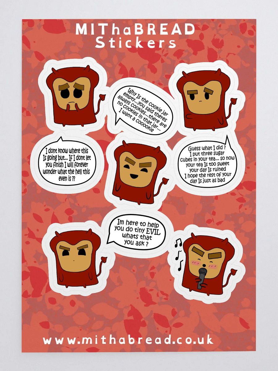 Devil Bread Sticker Sheet product image (3)