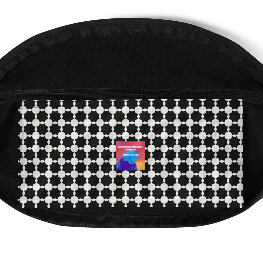 Abstract Black and White Chain Fanny Pack product image (14)