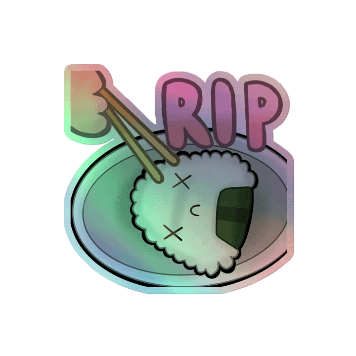 RIP Riceball Sticker product image (2)