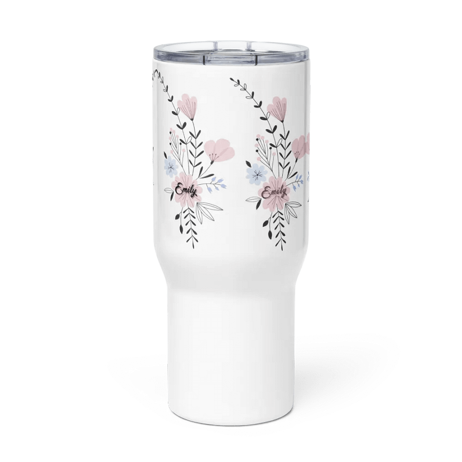 Emily's Floral Symphony Travel Mug product image (2)