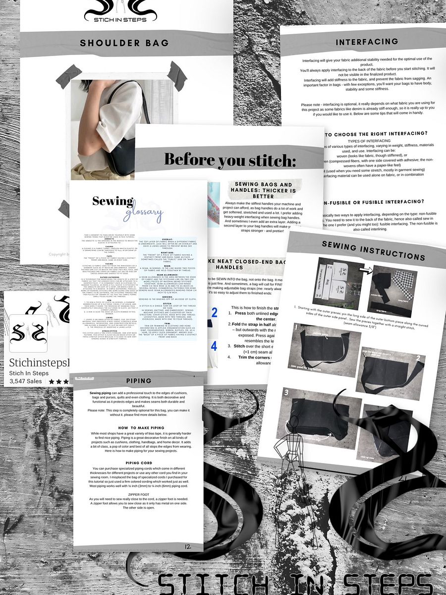 Shoulder Bag - Sewing Pattern product image (4)
