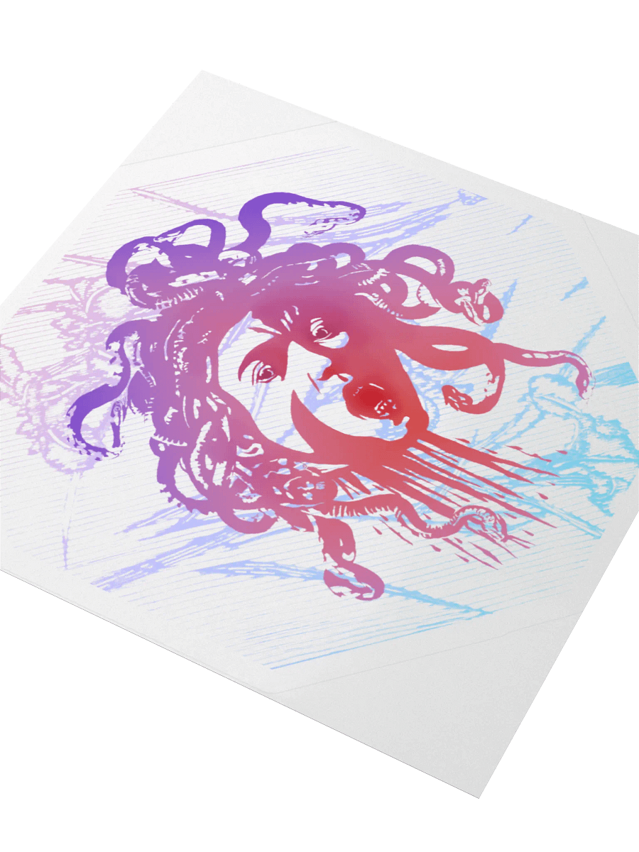 Sticker - Medusa on Purple Irises (transparent background) product image (3)