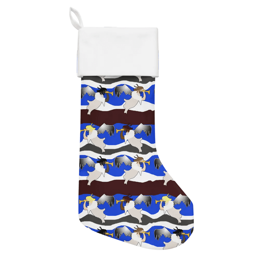 Angels Pattern Christmas Stocking product image (1)