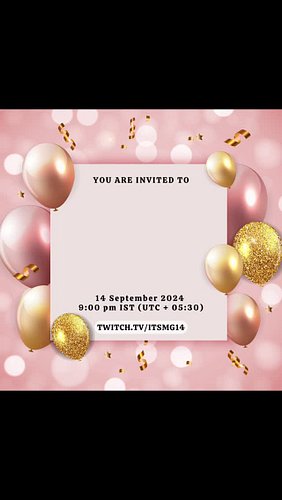 Birthday Stream at 9 PM IST (UTC + 05:30) 
#birthday #birthdaycake #birthdaygirl #birthdaystream #twitchstreamergirl #twitcha...