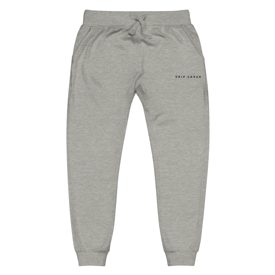 DRIP CHECK UNISEX FLEECE SWEATPANTS - GREY product image (1)