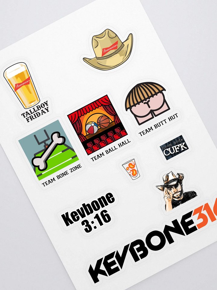 Kevbone Sticker Sheet product image (1)