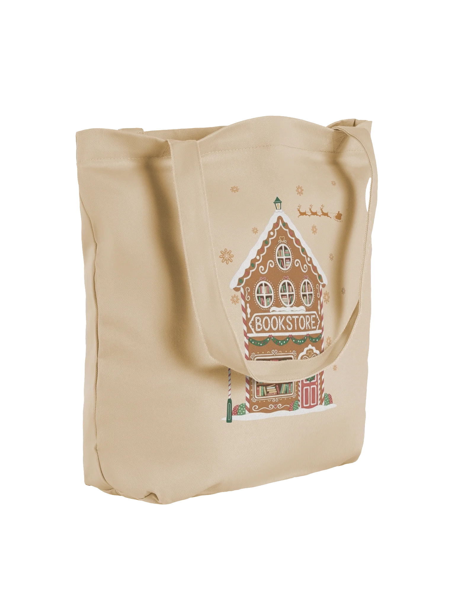 Cozy Gingerbreak Bookstore Tote Bag product image (1)