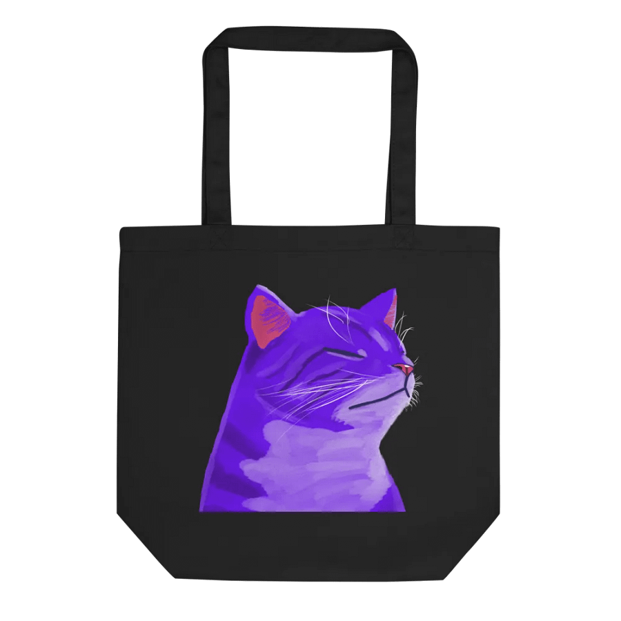 Grape Cat Tote Bag product image (3)