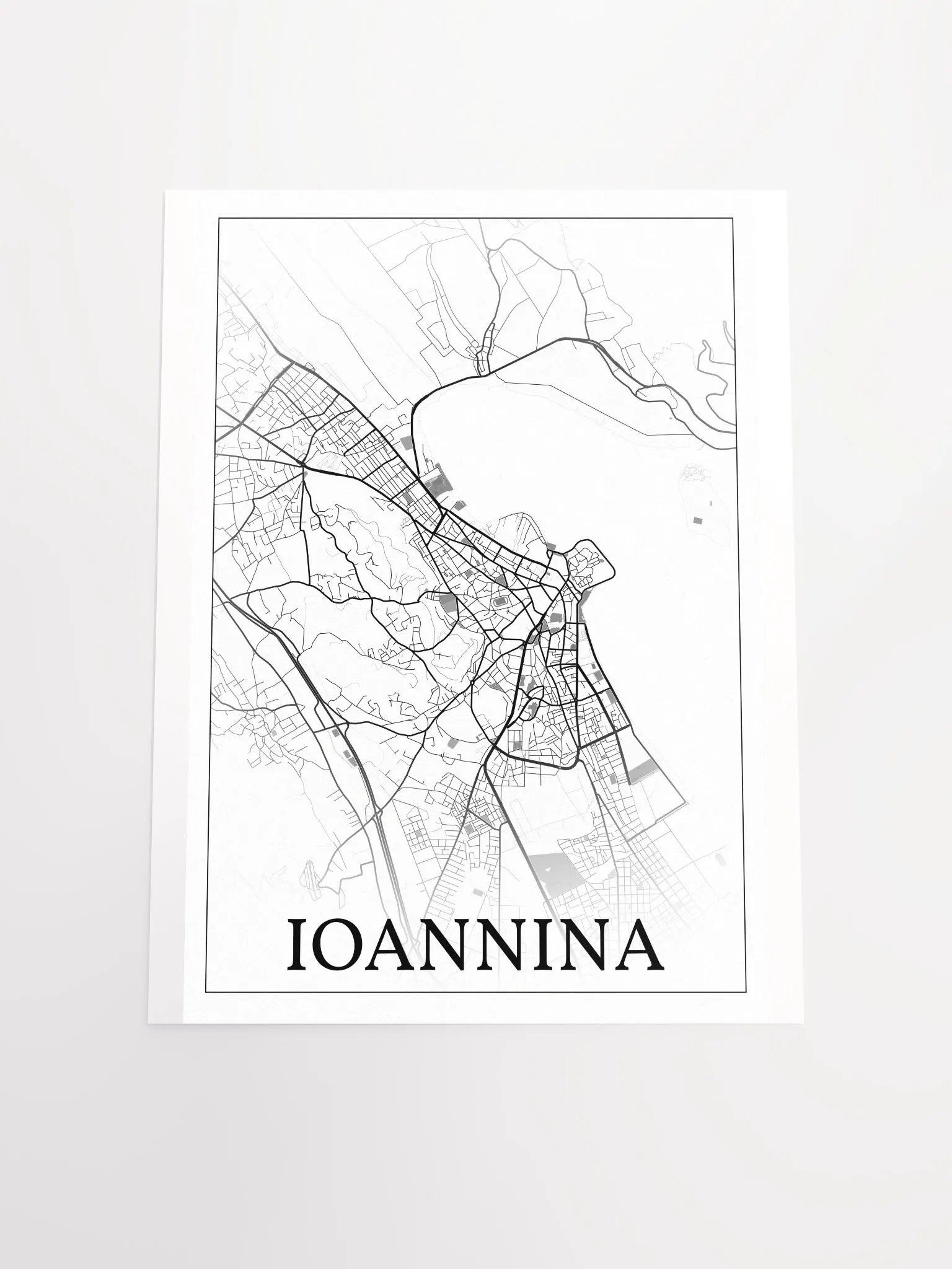 Ioannina, Greece, city map print product image (20)