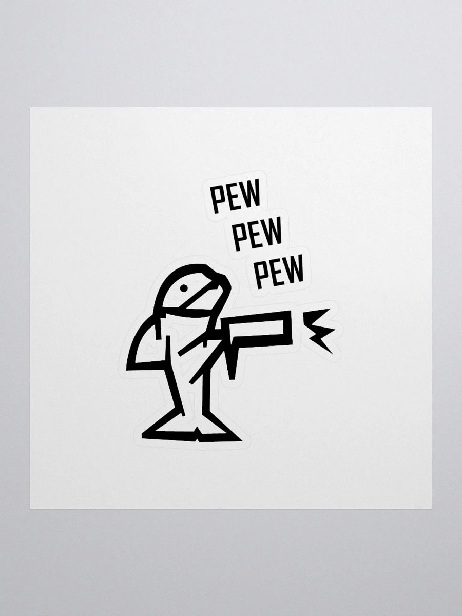 SHARK Pew Pew Pew Sticker product image (1)